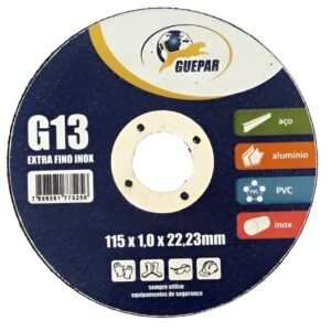 Disco de Corte Inox Extra 115 x 1,0 x 22,23mm Kit 10 Unidades - Guepar | Corte Profissional