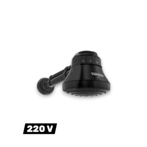 Chuveiro Fame Faminho 4T Black 220V 6800W com Cano 30cm - Fame | Banho Quente e Confortável