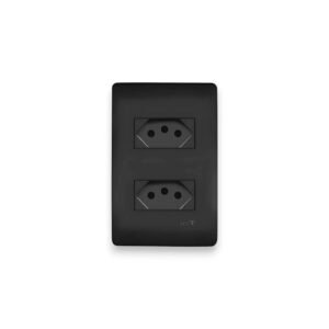 Tomada Preta 2P+T 20A/250V Habitat Black NBR 14136 Kit 10un - Fame | Segurança e Durabilidade