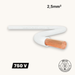 Fio 2,5mm 100 Metros Cabo FlexSil 750V Branco - SIL | Instalação Elétrica Residencial e Comercial
