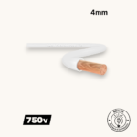 Cabo Flexível 4mm Branco FlexSil 750V 100m - Cobre Eletrolítico | Instalações Elétricas