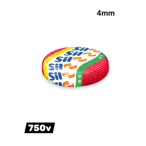 Cabo 4mm FlexSil 750V 4,00mm² Vermelho 100m - SIL | Instalações Elétricas