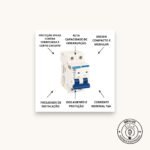 Disjuntor Bipolar 10A Minidisjuntor TDJ3-2C10 2P 3kA Trilho DIN - Tramontina