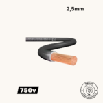 Cabo Flexível 2 5mm 750V Preto Cobre Eletrolítico PVC Antichama - SIL | Instalações Elétricas