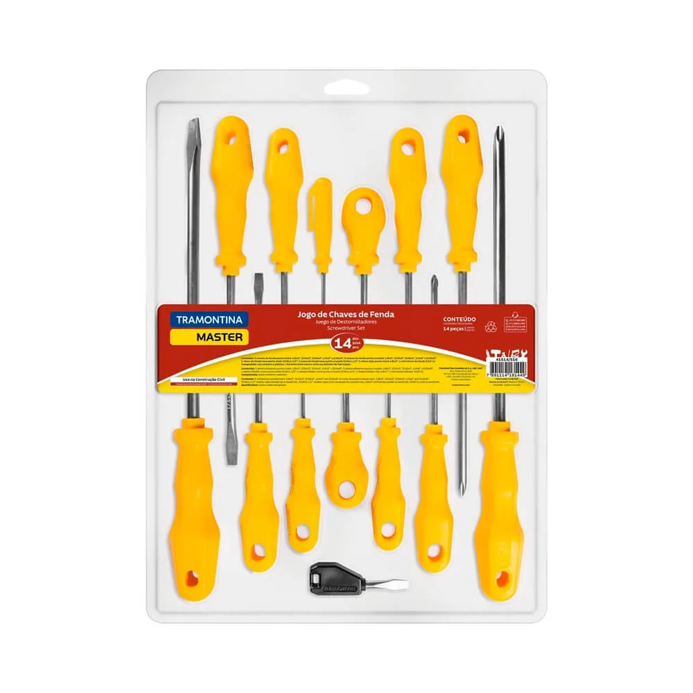 jogo chaves de fenda tramontina