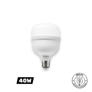 Lâmpada de LED Bulbo T 40W Bivolt 6500K - Elgin | Luz Fria Econômica