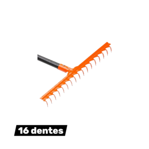 Ancinho 16 Dentes com Cabo Aço Resistente - Famastil | Jardinagem Profissional