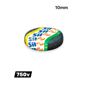 Fio Cabo FlexSil 750V 10,00mm 50m Preto - SIL | Alta Flexibilidade