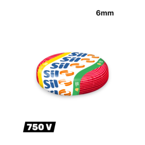 Fio Sil Cabo FlexSil 750V 6,00mm² Vermelho 100m - SIL | Alta Flexibilidade