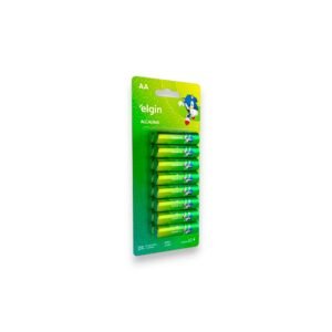 Pilha Alcalina AA Pequena Blister com 16 Unidades 1,5V - Elgin | Alta Durabilidade