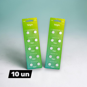 Bateria Alcalina LR41 Kit 2 Cartelas c/10 - Elgin | Longa Duração