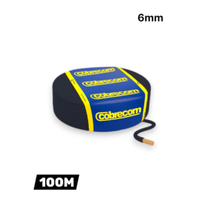 Fio Flexível Cobrecom 6,0 mm² Preto 100m