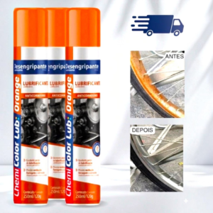 Kit 3 Desengripante Spray Chemicolor Orange 250ml/120g | Multiuso Lubrificante
