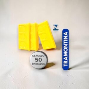 Kit 50 UN Caixa de Embutir Retangular 4x2 1/2 3/4 1 Termoplástico Amarela - Tramontina