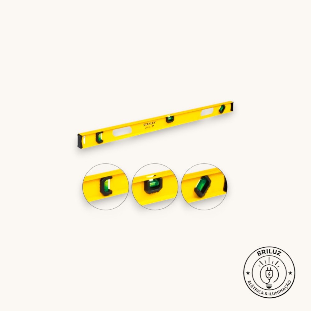 Nível de Alumínio Stanley 72 Polegadas - Black & Decker | Alta Precisão - Imagem 4