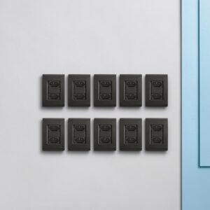 Tomada Grafite Dupla 2P+T 10A com Placa 4x2 Liz Kit 10un - Tramontina